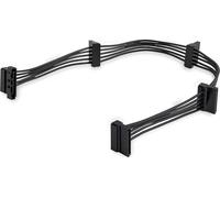 StarTech.com Cable Adaptador Bifurcador Divisor Splitter de Alimentación SATA de 40cm - 4x Receptáculos Hembra SATA