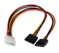 Startech Cable Divisor Molex 4 Pines a 2x SATA Macho/Hembra 30cm
