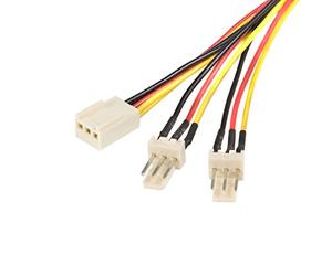 StarTech Cable Divisor Y Alimentacion Ventilador TX3 30cm (TX3SPLIT12) | Multiplica la alimentacion para ventiladores, Longitud de 30cm