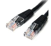 Startech Cable Ethernet Cat5e 3m sin Enganches, PoE, Negro (M45PATCH10BK) | Cobre 100% para Gigabit y 2, 5/5Gbps NBASE-T, Conductores de cobre 24AWG, Compatible con PoE 100W