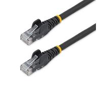 StarTech Cable Ethernet Cat6 3m PoE 100W - LSZH - Negro (N6LPATCH3MBK) | Verificado ETL, Cobre puro 24 AWG, Ancho de banda 250MHz, Velocidad 10Gbps hasta 55m, Alivio de tensión
