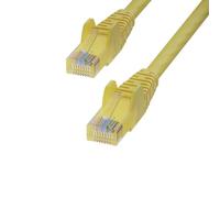 StarTech Cable Ethernet Cat6 amarillo de 7 m, sin enganches, 24 AWG | Entrega PoE de 100 W, cobre de 24 AWG, RJ45 chapado en oro, cable de conexión, cable Ethernet, Pure Bare, red, UTP, 250 MHz