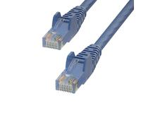 StarTech Cable Ethernet Cat6 azul de 15 m, sin enganches, 24 AWG | Entrega PoE de 100 W, cobre de 24 AWG, RJ45 chapado en oro, cable de conexión, cable Ethernet, Pure Bare, red, UTP, 250 MHz