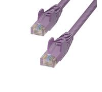 StarTech Cable Ethernet Cat6 morado de 15 m, sin enganches, 24 AWG | Entrega PoE de 100 W, cobre de 24 AWG, RJ45 chapado en oro, cable de conexión, cable Ethernet, Pure Bare, red, UTP, 250 MHz