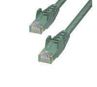 StarTech Cable Ethernet Cat6 verde de 15 m, sin enganches, 24 AWG | Entrega PoE de 100 W, cobre de 24 AWG, RJ45 chapado en oro, cable de conexión, cable Ethernet, Pure Bare, red, UTP, 250 MHz