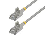 StarTech Cable Ethernet Cat6A FTP RJ45 Ultra Fino Gris 4m - Antienganche - 34AWG