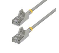 StarTech - Cable Ethernet Cat6A ultra delgado de 3 m, sin enganches, FTP, cable de cobre puro desnudo, cable de conexión de red RJ45 delgado de 34 AWG