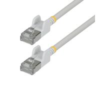 StarTech - Cable Ethernet Cat6A ultradelgado de 3 m, color blanco, sin enganches, FTP, cable de cobre puro desnudo, cable de conexión de red RJ45 delgado de 34 AWG