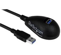 StarTech Cable Extensión USB 3.0 Macho a Hembra con Base, 1.5m