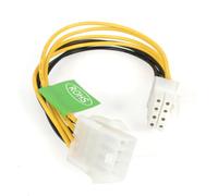 StarTech Cable Extensor Alim. EPS 8 Pines 20cm para Fuente ATX (EPS8EXT) | Conector hembra y macho ATX 8 pines, Cable alargador de corriente