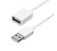 StarTech Cable de extensión USB 2.0 1 m – Alta velocidad, Macho a Hembra USB A – Blanco