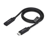 StarTech Cable Extensor USB4 USB-C de 60cm - Alargador USB4-40Gbps 240W - 8K 60Hz/4K 240Hz - DP2.1 USB-C Macho a Hembra - Compatible con Thunderbolt 4, MacBook, iPhone, iPad