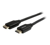 StarTech Cable HDMI 2.0 Certificado con Ethernet 3m 4K 60Hz HDR10 Negro | Conectores chapados en oro, Blindaje EMI de lámina Al-Mylar, Ideal para TV monitor y proyector, Retrocompatible con HDMI 1.4