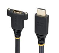 StarTech - Cable HDMI de montaje en panel de 6 pies, 4K 60Hz, macho a hembra