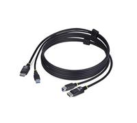 StarTech.com Cable KVM DisplayPort y USB 3.0 5Gbps de 1,8m - 4K 60Hz - Cable Combo DP 1.2 y USB para Switch Conmutador KVM