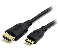 StarTech Cable Mini HDMI a HDMI de 1m, 4K 30Hz, Negro (HDACMM1M) | Con Ethernet, Cable convertidor Macho a Macho, HDMI 1.4b, Vídeo 4K y Full HD