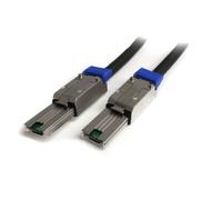 StarTech Cable Mini SAS Externo SFF-8088 a SFF-8088 1m - Negro (ISAS88881) | Serial Attached SCSI, Conectores con cierre, Hasta 6 Gbps