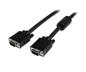 StarTech Cable Monitor VGA 5m Coaxial HD15 M/M Negro (MXTMMHQ5M) | Cable de alta resolucion para ordenador, Triple coaxial trenzado, Conectores HD15