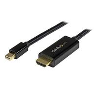 StarTech Cable Pasivo Mini DP a HDMI 5m, 4K 30Hz, Negro (MDP2HDMM5MB)