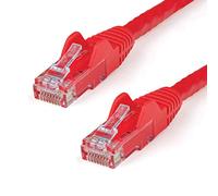 StarTech Cable de red Cat6 UTP Gigabit RJ45 Latiguillo sin enganches 0,5 m Rojo