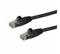 StarTech Cable Red Cat6 5m Snagless RJ45 100W PoE Negro (N6PATC5MBK)