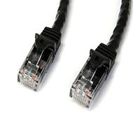 StarTech Cable Red Cat6 7m Snagless RJ45 100W PoE Negro (N6PATC7MBK)