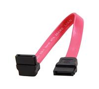 StarTech Cable SATA Acodado en L Derecho 7 Pines 15cm - Rojo (SATA6RA1) | Serial ATA angulo recto, 90 grados, SATA 3.0 6 Gbps, Discos 3, 5 y 2, 5