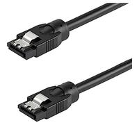 StarTech.com Cable SATA redondeado 30 cm 6 Gbps Negro