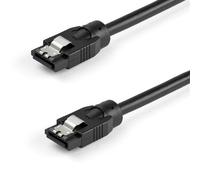 StarTech Cable SATA Redondeado Conectores con Pestillo 6Gbs 60cm
