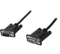 StarTech.com Cable 1m Módem Nulo Null Serie Serial DB9 Hembra a Macho - Negro