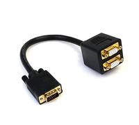 StarTech.com Cable de 30cm Duplicador Divisor de Vídeo VGA de 2 puertos Salidas Compacto - Bifurcador