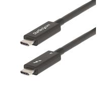 StarTech Cable Thunderbolt 4 activo A40G2MB-TB4-CABLE 2m 40Gbps PD 100W Vídeo 4K/8K Negro