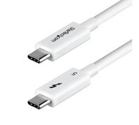StarTech Cable Thunderbolt 5 50cm 80/120Gbps 240W PD 8K 60Hz USB-C Blanco | Modo Alt DP 2.1 con DSC y HDR, Color 10 bits, 4K 240Hz Doble, PCIe 4.0 64Gbps, Para MacBook Pro M4