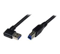 StarTech Cable USB 3.0 1 m SuperSpeed (5 Gbps) B macho a A macho acodado a la derecha - Negro