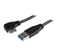 StarTech Cable USB USB3AU50CMLS Micro USB 3.0 Super Speed delgado acodado a la izquierda 0,5 m