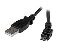 StarTech.com - Cable Adaptador 1m USB A Macho a Micro USB B Macho Acodado en Ángulo hacia Arriba para Teléfono Móvil