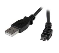StarTech.com Cable Adaptador 2m USB A Macho a Micro USB B Macho Acodado en Ángulo hacia Abajo para Teléfono Móvil