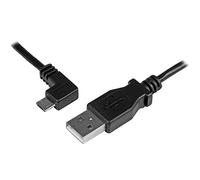 StarTech Cable Micro USB USBAUB2MLA 2m con conector acodado a la izquierda – Carga y sincronización