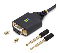 StarTech.com Cable Adaptador USB a Módem Nulo Serie DCE de 30cm - con Retención COM - FTDI - RS232 - Windows/macOS/Linux