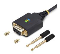 StarTech Cable adaptador USB a serie RS232 FTDI 3 m - DB9, retención COM, tornillos intercambiables