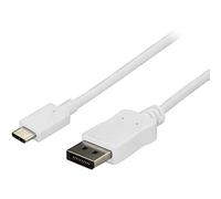 StarTech Cable USB-C a DisplayPort 1.2, 4K 60Hz, HBR2, 1,8m, Blanco | Compatible con Dell XPS, Lenovo ThinkPad, MacBook Pro, Surface, Sin controladores, macOS y Windows
