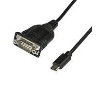 Startech Usb-c To Serial Adapter With Com Retention One Size Black