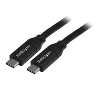 StarTech Cable USB-C de 4 metros con Capacidad para Entrega de Potencia (5A) - Cables USB 2.0 - Certificado Alimente sus dispositivos USB Type-C™ situados a