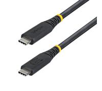 StarTech Cable USB4 50cm USB-C Tipo C - Certificado USB-IF DP 2.1 - Compatible con Thunderbolt 4 40Gb - 8K60Hz/4K240Hz - 240W - Negro