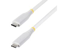 StarTech Cable USB4 50cm USB-C Tipo C - Certificado USB-IF DP 2.1 - Compatible con Thunderbolt 4 40Gb - 8K60Hz/4K240Hz - 240W - Blanco