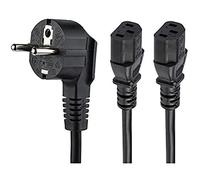 StarTech Cable de alimentación Schuko CEE7 a 2x C13 PXT101YEU2M 2 m 18AWG 10A 250V