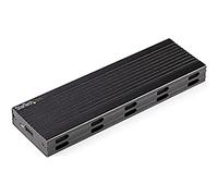 StarTech Caja M.2 NVMe o SATA para SSD, USB-C 10Gbps (SM2E1BMU31C) | Retrocompatible con USB 3.0/2.0, UASP y PCI Express 3.0, Dos cables host USB-A y USB-C incluidos