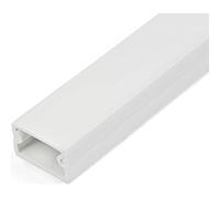 StarTech Canaleta Sólida 19x11mm 1m Cinta Adhesiva y Tapa (CBMWWD1911) | Diseño Cerrado y Sólido, Protege Cables de Daños, Polvo y Residuos, Instalación con Tornillos o Cinta Adhesiva