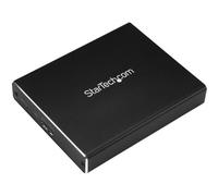 StarTech.com Caja de Dos Bahías M.2 NGFF - USB 3.1 (10Gbps) - RAID - Caja Externa USB-C y USB-A de Aluminio ( SM22BU31C3R )