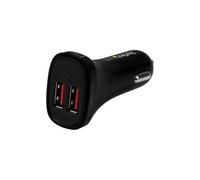 StarTech Cargador Para Coche USB De 2 Puertos 24W 4.8A Negro USB2PCARBKS